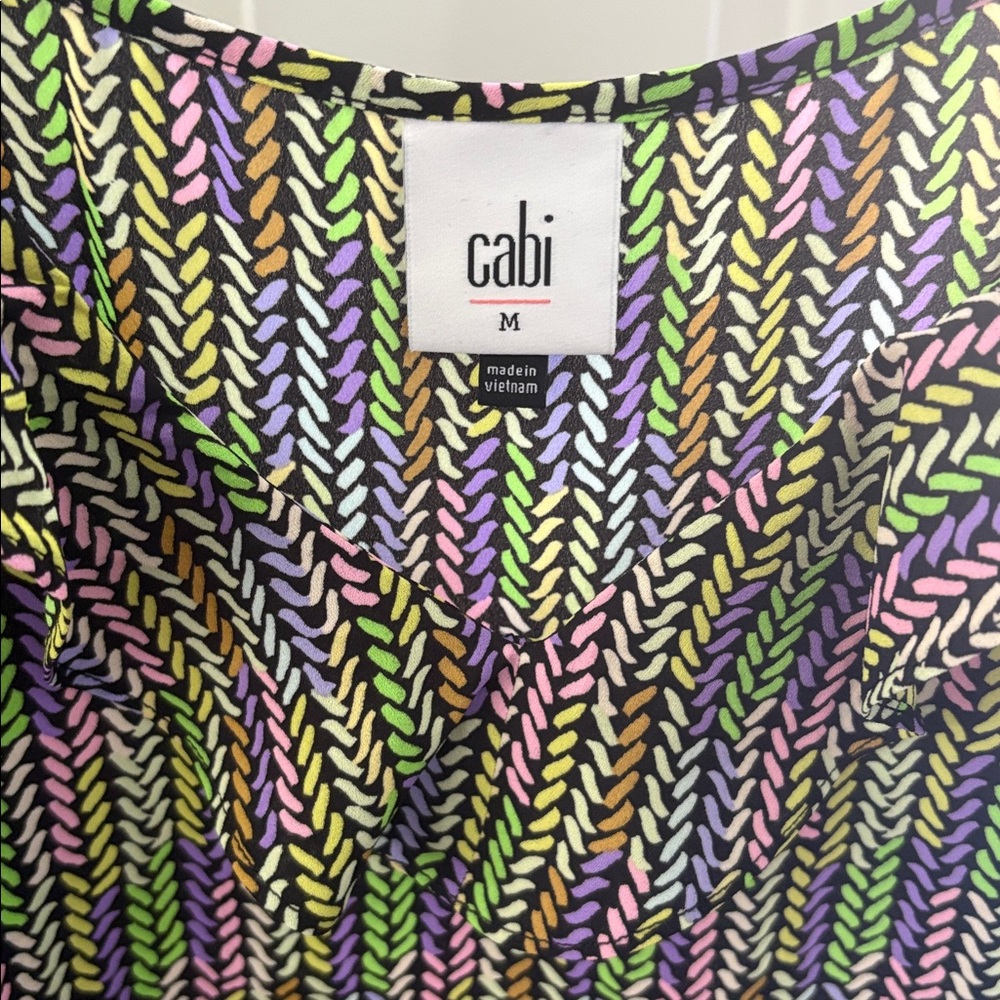 NWOT #6855 & #6735 CAbi Together Reversible Skirt & Top Set Medium - Picture 6 of 7